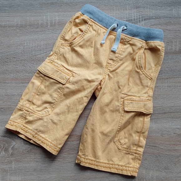 2012 vguc Mini Boden size 7 yellow cargo shorts - Picture 2 of 13
